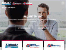 Tablet Screenshot of job-espace-aubade.com